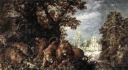 Roelant Savery Landscape with Wild Animals oil painting